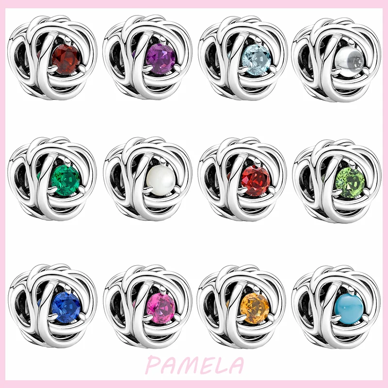 925 Sterling Silver 12 Month Birthstone Charm Rose Flower Beads DIY For Women Original Pendant Bracelet Jewelry Birthday Gift
925 Sterling Silver 12 Month Birthstone Charm Rose Flower Beads DIY For Women Original Pendant Bracelet Jewelry Birthday Gift