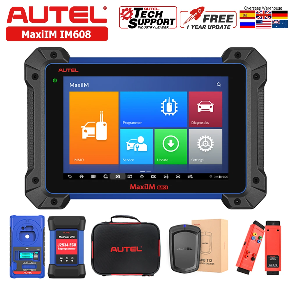 Autel MaxiIM IM608 Advanced Diagnostic Scanner IMMO Key Programming Tools with Full Systems Diagnosis Bi-Directional Scan Tool
Autel MaxiIM IM608 Advanced Diagnostic Scanner IMMO Key Programming Tools with Full Systems Diagnosis Bi-Directional Scan Tool