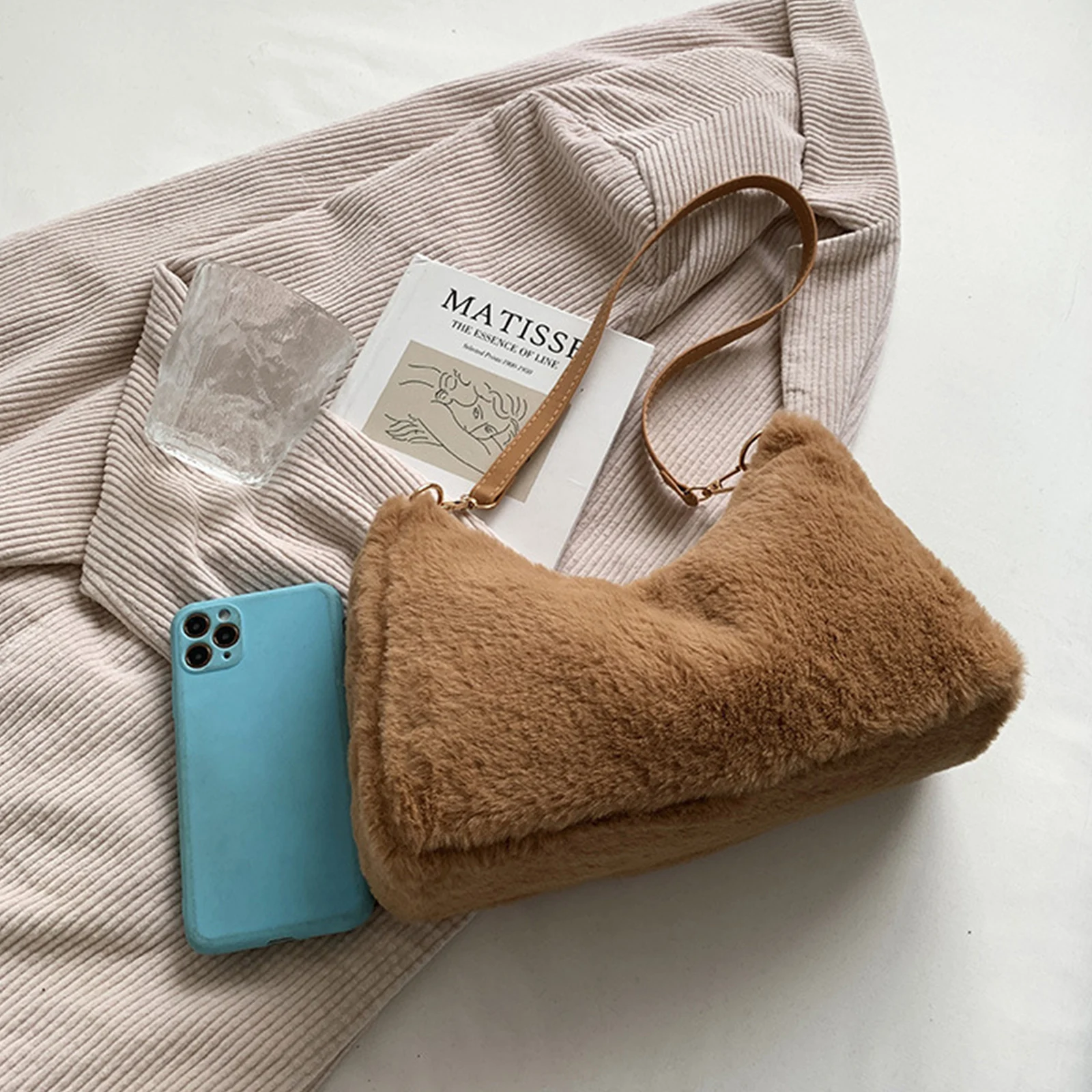 Shoulder Bags for Plush Underarm Bag Top-Handle Ladies Shoulder Hobo Bags for Autumn Winter for Ladies Outdoor
Shoulder Bags for Plush Underarm Bag Top-Handle Ladies Shoulder Hobo Bags for Autumn Winter for Ladies Outdoor