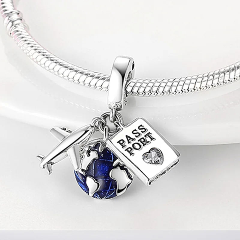 New plata charms of ley 925 Sterling Silver Earth Plane Charm Beads For Original Pandora Bracelet DIY Can Make Jewelry Gifts
New plata charms of ley 925 Sterling Silver Earth Plane Charm Beads For Original Pandora Bracelet DIY Can Make Jewelry Gifts