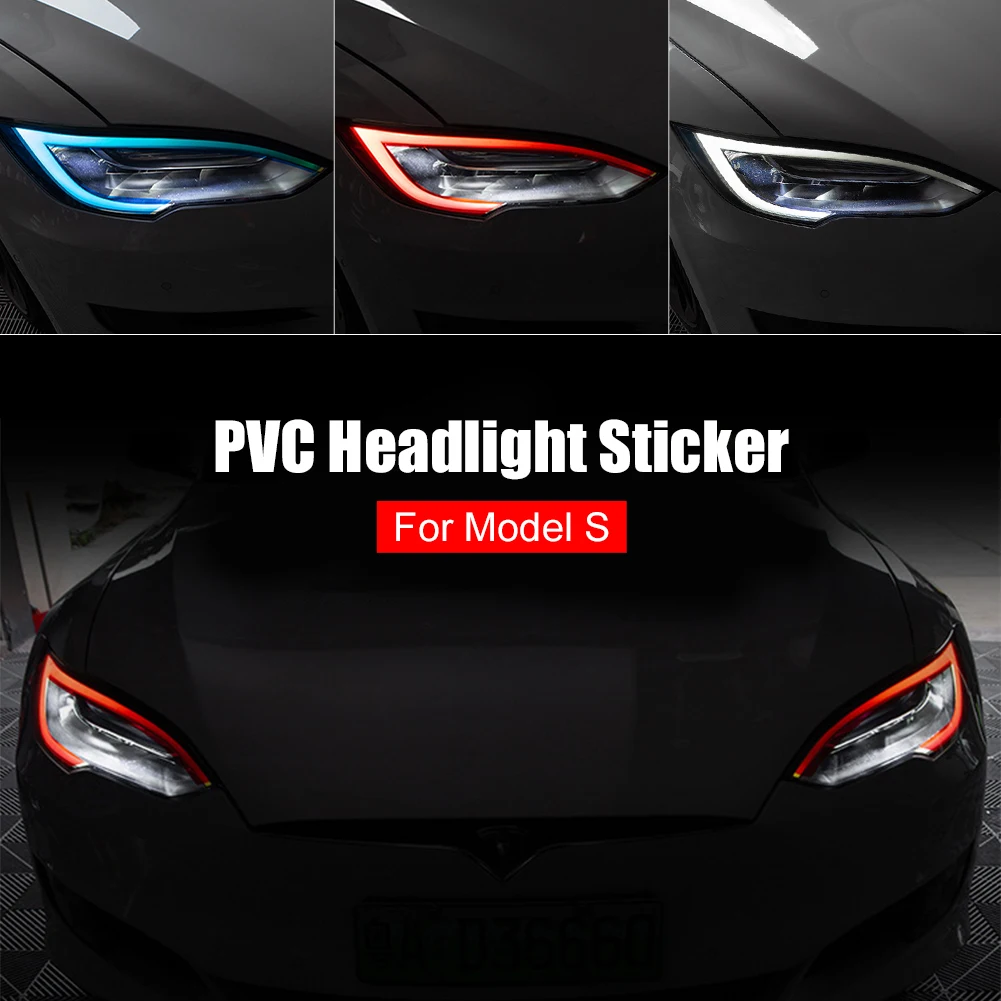 Car Headlight Sticker Trim Front Light PVC Tint Flim Self Adhesive Headlight Eyebrow High Transmission For Tesla Model X Model S
Car Headlight Sticker Trim Front Light PVC Tint Flim Self Adhesive Headlight Eyebrow High Transmission For Tesla Model X Model S