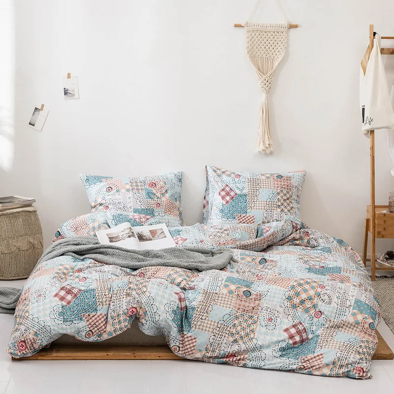 Mediterranean Cartoon Bedding Set 3Pcs/Set Pillowcase & Duvet Cover Sets Cotton Bed Set Home Bed Textile Products Roupa De Cama
Mediterranean Cartoon Bedding Set 3Pcs/Set Pillowcase & Duvet Cover Sets Cotton Bed Set Home Bed Textile Products Roupa De Cama