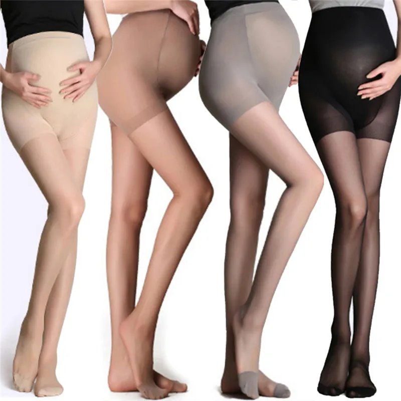 

High Elastic Adjustable Leggings ummer Maternity Pregnant Women Pregnancy Pantyhose Ultra ThinTights Stockings