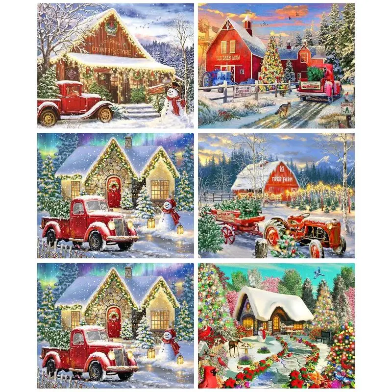 GATYZTORY Paint By Number Christmas House Scenery Drawing On Canvas Gift Diy Pictures By Numbers Acrylic Painting Art Home Decor
GATYZTORY Paint By Number Christmas House Scenery Drawing On Canvas Gift Diy Pictures By Numbers Acrylic Painting Art Home Decor