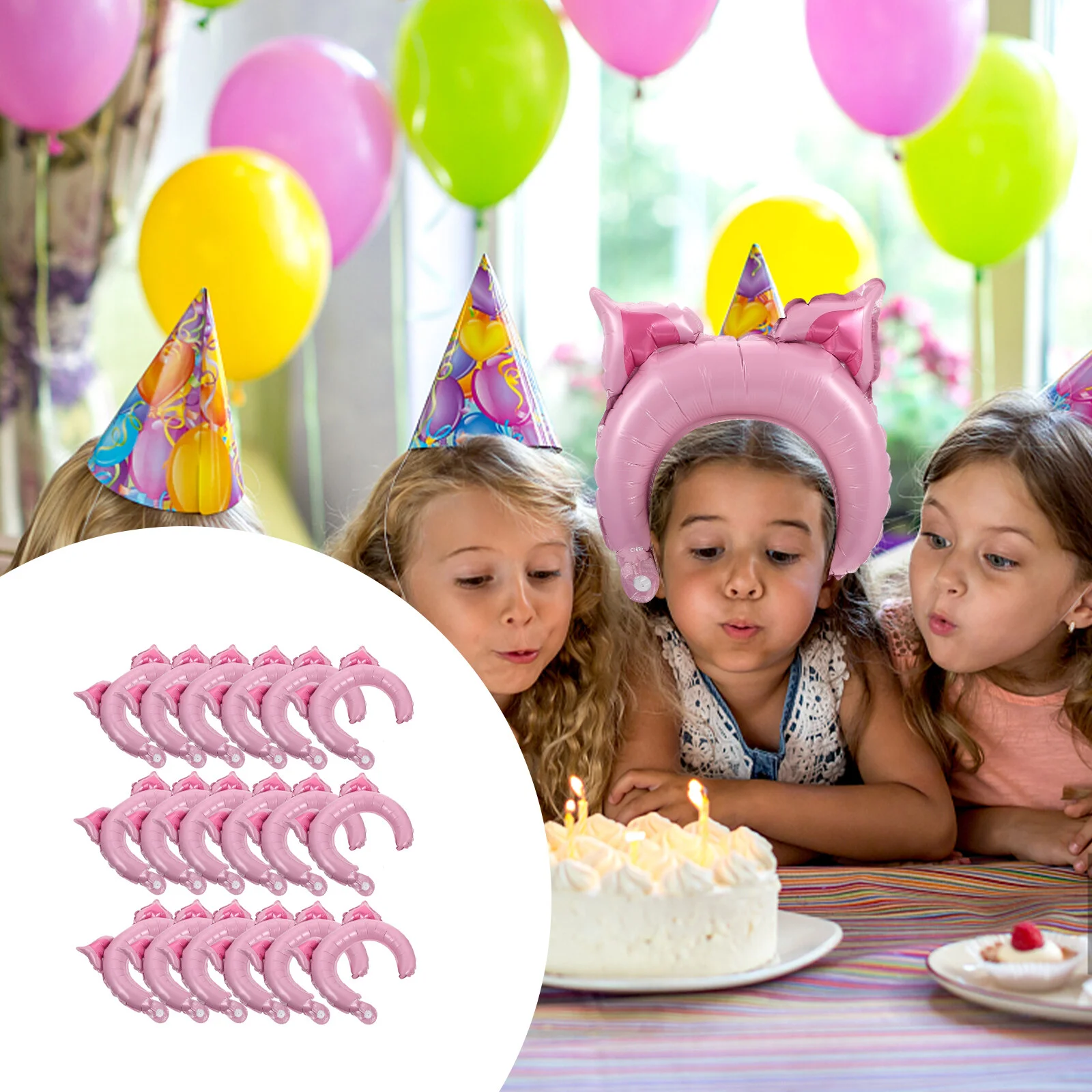 50 Pcs Toy Party Balloon Decor Kids' Costumes Ear Headband Aluminum Foil Animal Headbands Child Pink Balloons
50 Pcs Toy Party Balloon Decor Kids' Costumes Ear Headband Aluminum Foil Animal Headbands Child Pink Balloons
