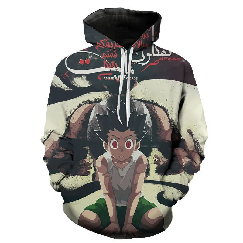 Hunter X Hunter 3D Print Hoodies Anime Harajuku Sweatshirt Men Women Fashion Hoodie Pullover Hip Hop Streetwear Unisex Tops Coat 
Hunter X Hunter 3D Print Hoodies Anime Harajuku Sweatshirt Men Women Fashion Hoodie Pullover Hip Hop Streetwear Unisex Tops Coat