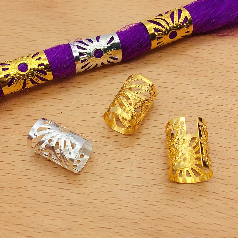 50PCS African BraidHair Rings Vintage Hollow Out Braids Hair Tools Accessories Silver Gold Beads For Hair Braiding Dreadlock
50PCS African BraidHair Rings Vintage Hollow Out Braids Hair Tools Accessories Silver Gold Beads For Hair Braiding Dreadlock