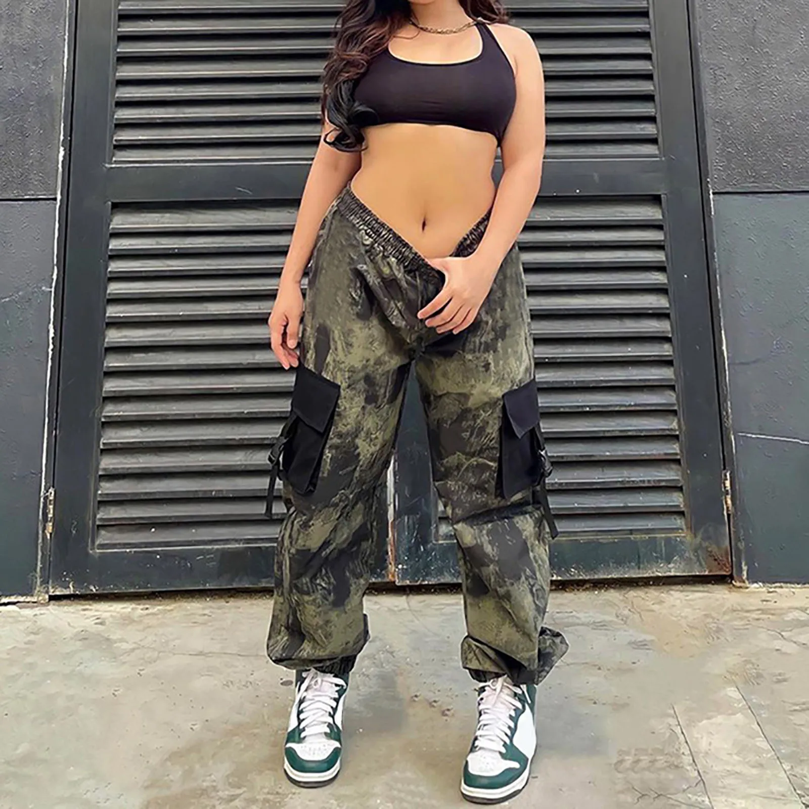 Camouflage Low Waist Trousers Women Cargo Pants Waistband Chic Harajuku Straight Denim Pants Aesthetic Baggy Wide Leg Trousers
Camouflage Low Waist Trousers Women Cargo Pants Waistband Chic Harajuku Straight Denim Pants Aesthetic Baggy Wide Leg Trousers