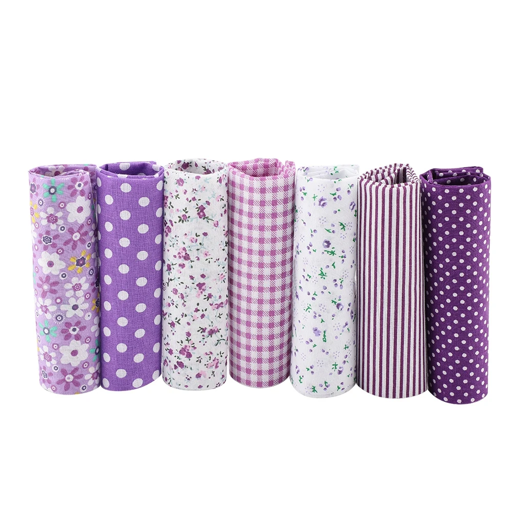 7pcs 25*25cm Cotton Fabric DIY Assorted Squares Pre Cut Bedding Duite Quarters Bundle (Purple)
7pcs 25*25cm Cotton Fabric DIY Assorted Squares Pre Cut Bedding Duite Quarters Bundle (Purple)