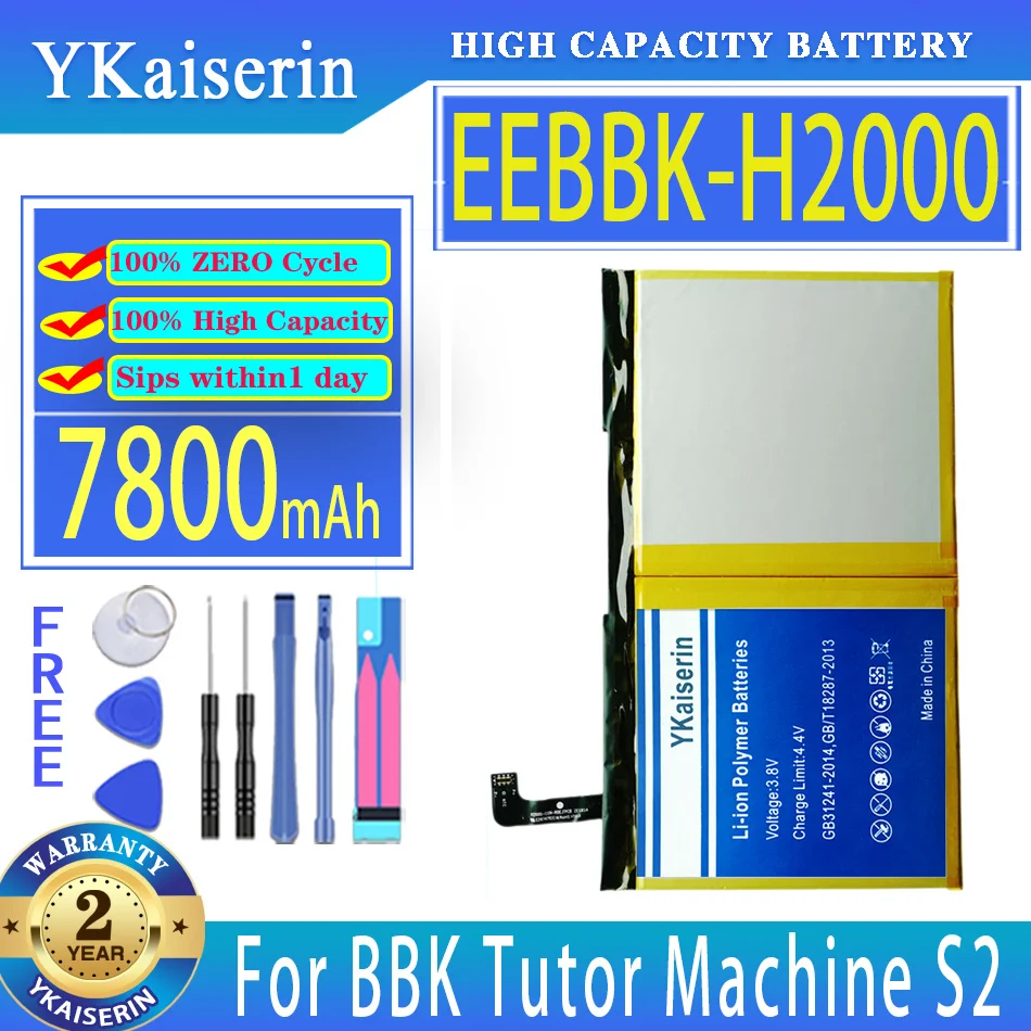 YKaiserin 7800mAh Replacement Battery EEBBK-H2000 For BBK Tutor Machine S2/S3 pro S3pro S2pro EEBBKH2000 Laptop Batteries
YKaiserin 7800mAh Replacement Battery EEBBK-H2000 For BBK Tutor Machine S2/S3 pro S3pro S2pro EEBBKH2000 Laptop Batteries