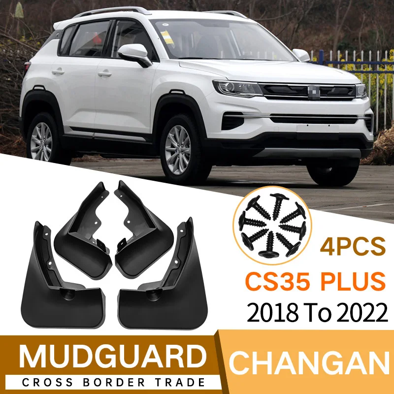 For Changan CS35 PLUS 2018 To 2022 Car Mudguard Fender Flares Mud Flaps Splash Guard Mudflaps 4pcs Auto Parts 
For Changan CS35 PLUS 2018 To 2022 Car Mudguard Fender Flares Mud Flaps Splash Guard Mudflaps 4pcs Auto Parts