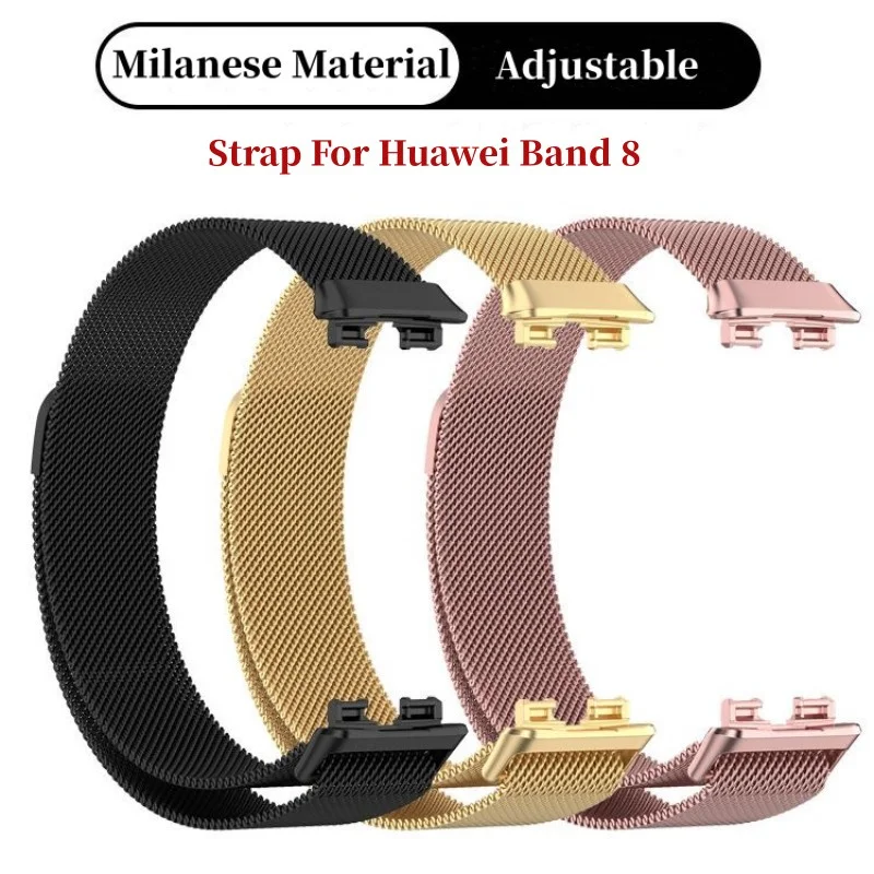 Ремешок из нержавеющей стали для Huawei Band 8, Браслет «Миланская петля» с магнитной застежкой для смартфонов Huawei Band 8
Ремешок из нержавеющей стали для Huawei Band 8, Браслет «Миланская петля» с магнитной застежкой для смартфонов Huawei Band 8