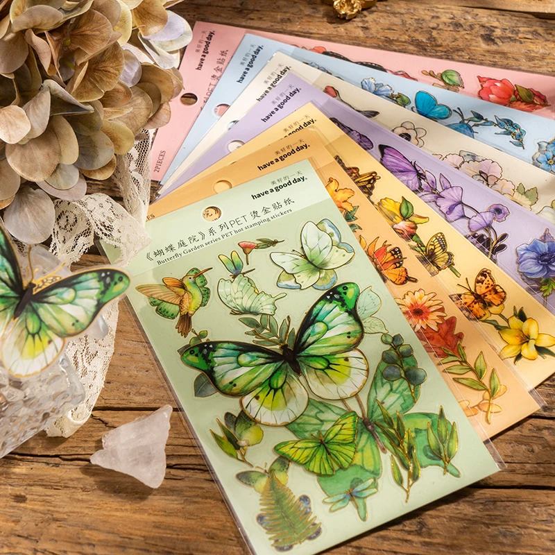 30packs wholesale PET Sticker Butterfly Garden Series Literary Retro Handbook Material Decorative Stickers 8 Styles literary
30packs wholesale PET Sticker Butterfly Garden Series Literary Retro Handbook Material Decorative Stickers 8 Styles literary