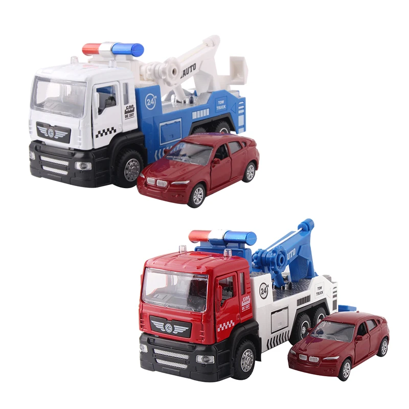 Alloy Tow Truck Set (1 Truck Plus 1 Smaller Car) Die-Cast Car Head Car Lights & Sound Function Toy
Alloy Tow Truck Set (1 Truck Plus 1 Smaller Car) Die-Cast Car Head Car Lights & Sound Function Toy