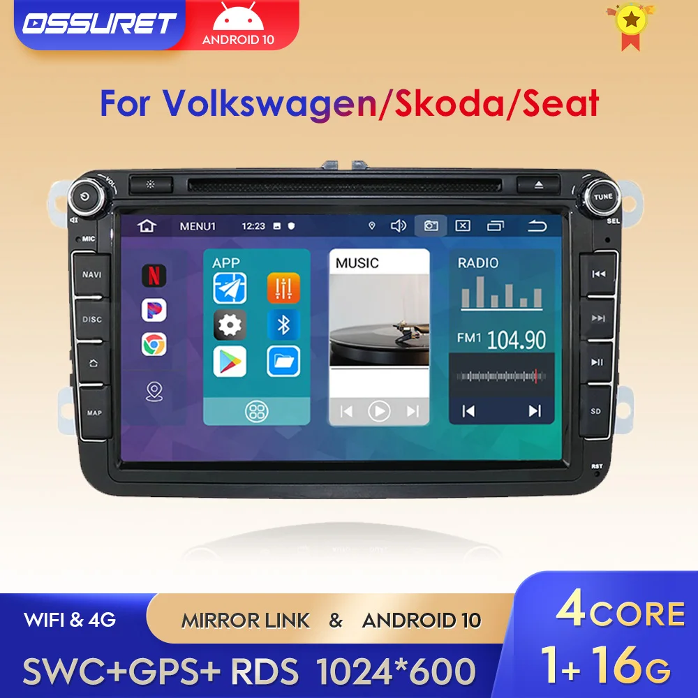 Android 10 8'' 2Din Car DVD Player Multimedia Video Player Car Radio Auto Radio Stereo Audio For VW/Skoda/Passat/Golf/Poloc
Android 10 8'' 2Din Car DVD Player Multimedia Video Player Car Radio Auto Radio Stereo Audio For VW/Skoda/Passat/Golf/Poloc