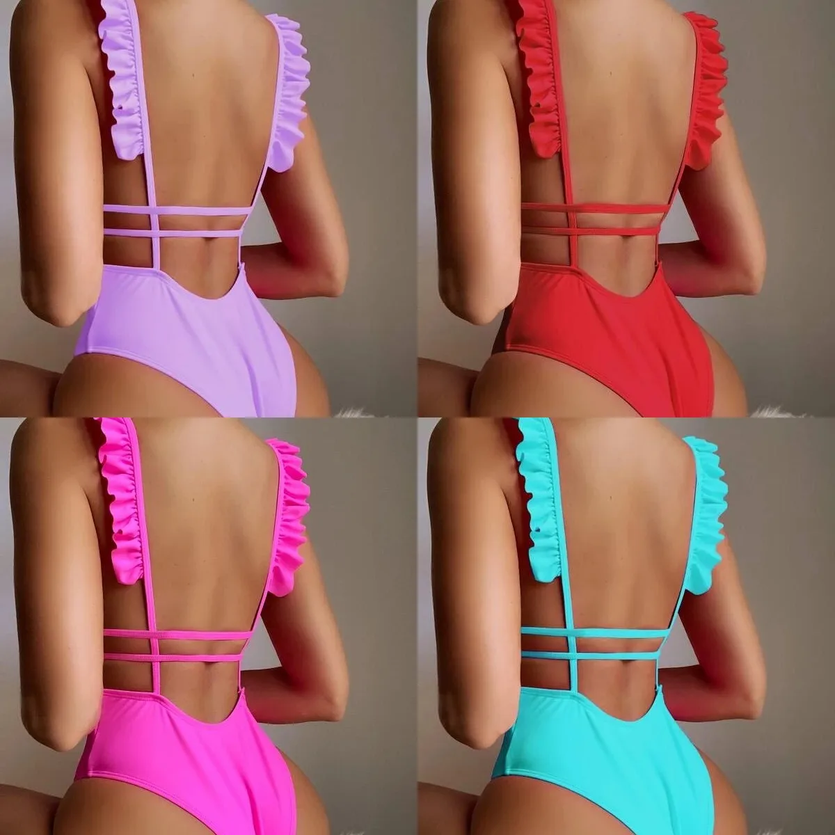 Luxury design new hot swimsuit solid color one-piece bikini sexy ruffle swimsuit bikini
Luxury design new hot swimsuit solid color one-piece bikini sexy ruffle swimsuit bikini