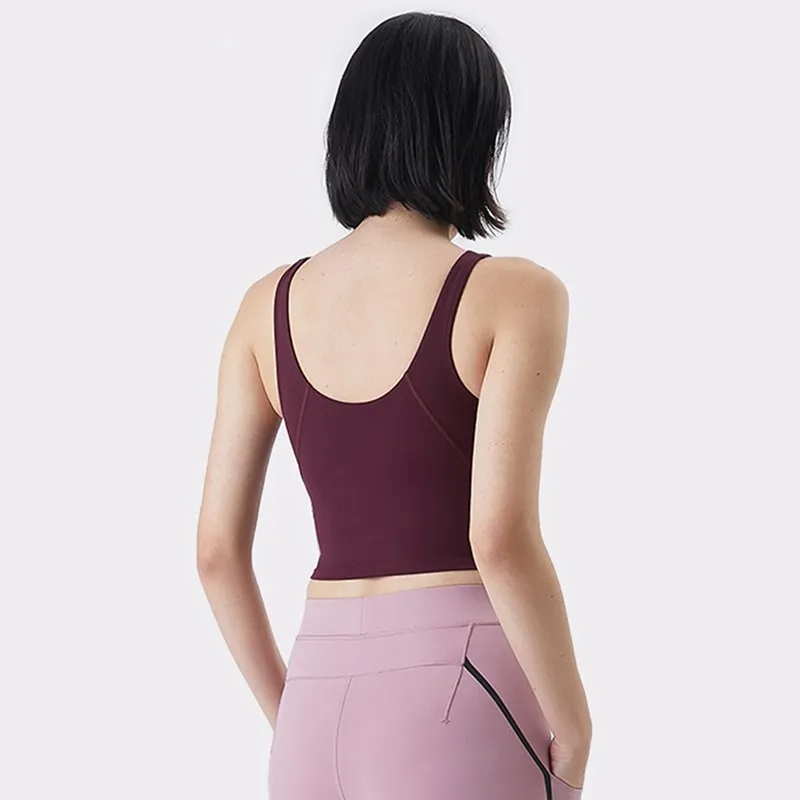 Solid Color Comprehensive Training Sports Tank Top Fitness Yoga Vest Shockproof Women Sports Bra Chest Pad Private Custom Logo
Solid Color Comprehensive Training Sports Tank Top Fitness Yoga Vest Shockproof Women Sports Bra Chest Pad Private Custom Logo
