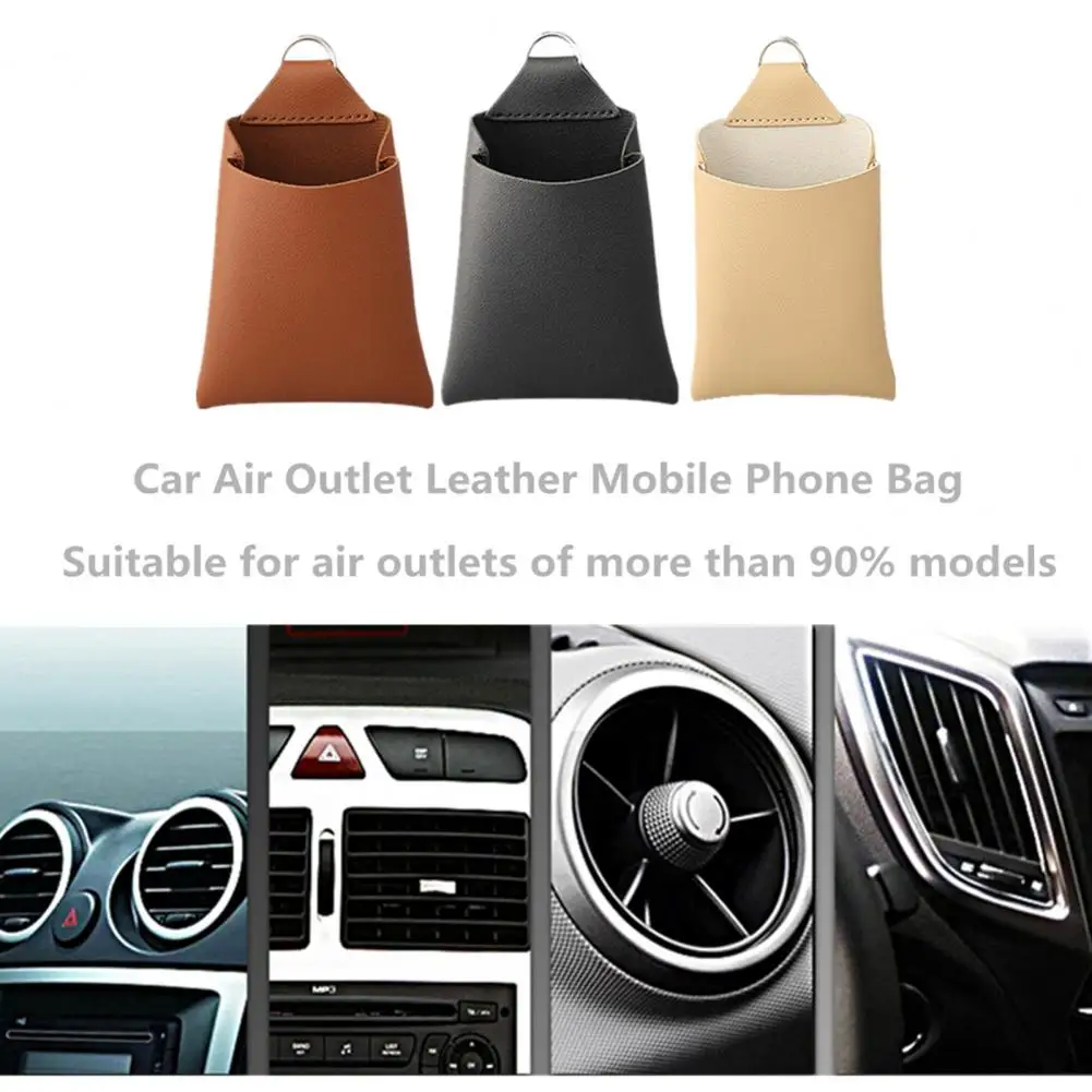 Car Storage Bag with Hook Easy to Install Minimalistic Stable Anti-fall Interior Organizer Faux Leather Car Phone Air Outlet Bag
Car Storage Bag with Hook Easy to Install Minimalistic Stable Anti-fall Interior Organizer Faux Leather Car Phone Air Outlet Bag