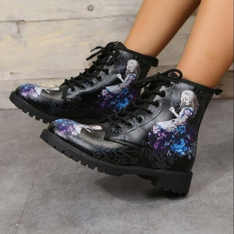 Laarzen Dames 2022 Herfst- En Wintermode Gereedschapslaarzen for Dames Anime Bloemenprint Hoge Laarzen Dames
Laarzen Dames 2022 Herfst- En Wintermode Gereedschapslaarzen for Dames Anime Bloemenprint Hoge Laarzen Dames