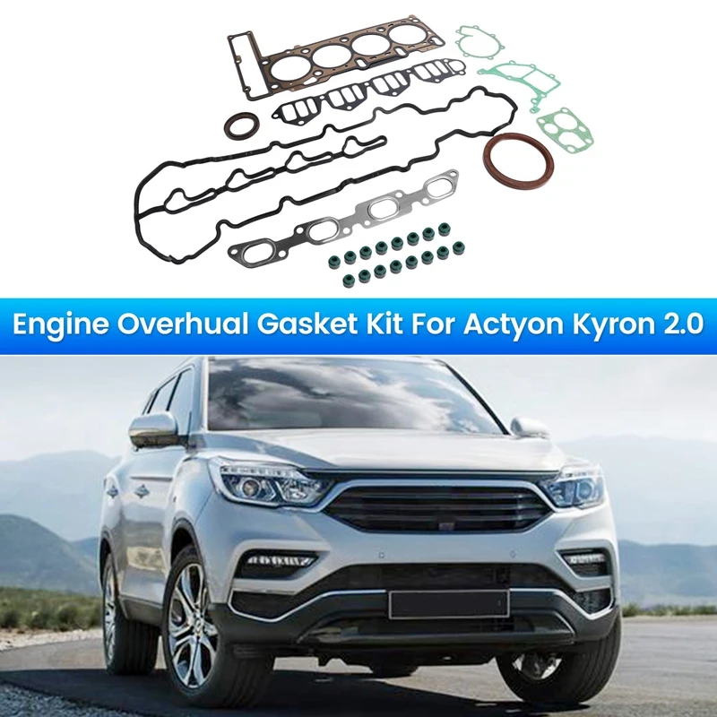 Car Engine Overhual Gasket Kit Rebuilding Kits For Ssangyong Actyon Kyron 2.0 Rexton +D20DT 6640100001
Car Engine Overhual Gasket Kit Rebuilding Kits For Ssangyong Actyon Kyron 2.0 Rexton +D20DT 6640100001