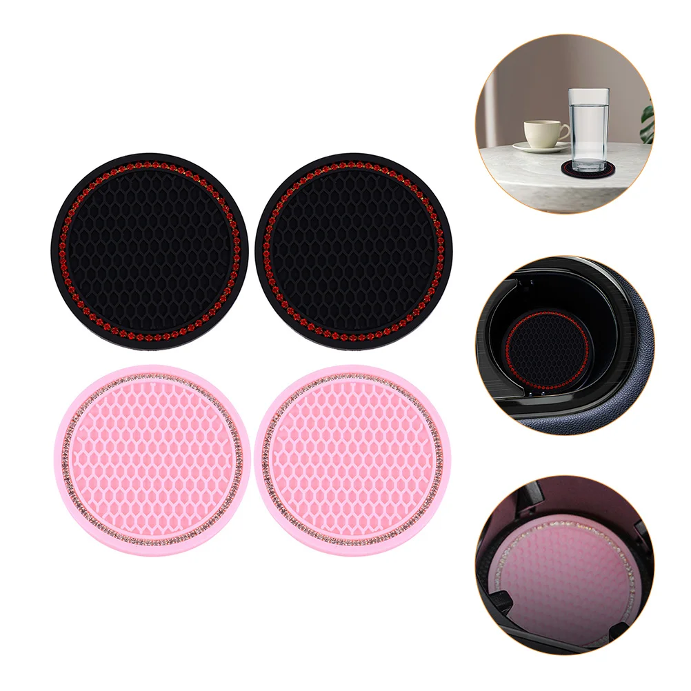 4pcs Reusable Decorative Lightweight Rhinestone Decor Coaster for Home Office Car
4pcs Reusable Decorative Lightweight Rhinestone Decor Coaster for Home Office Car