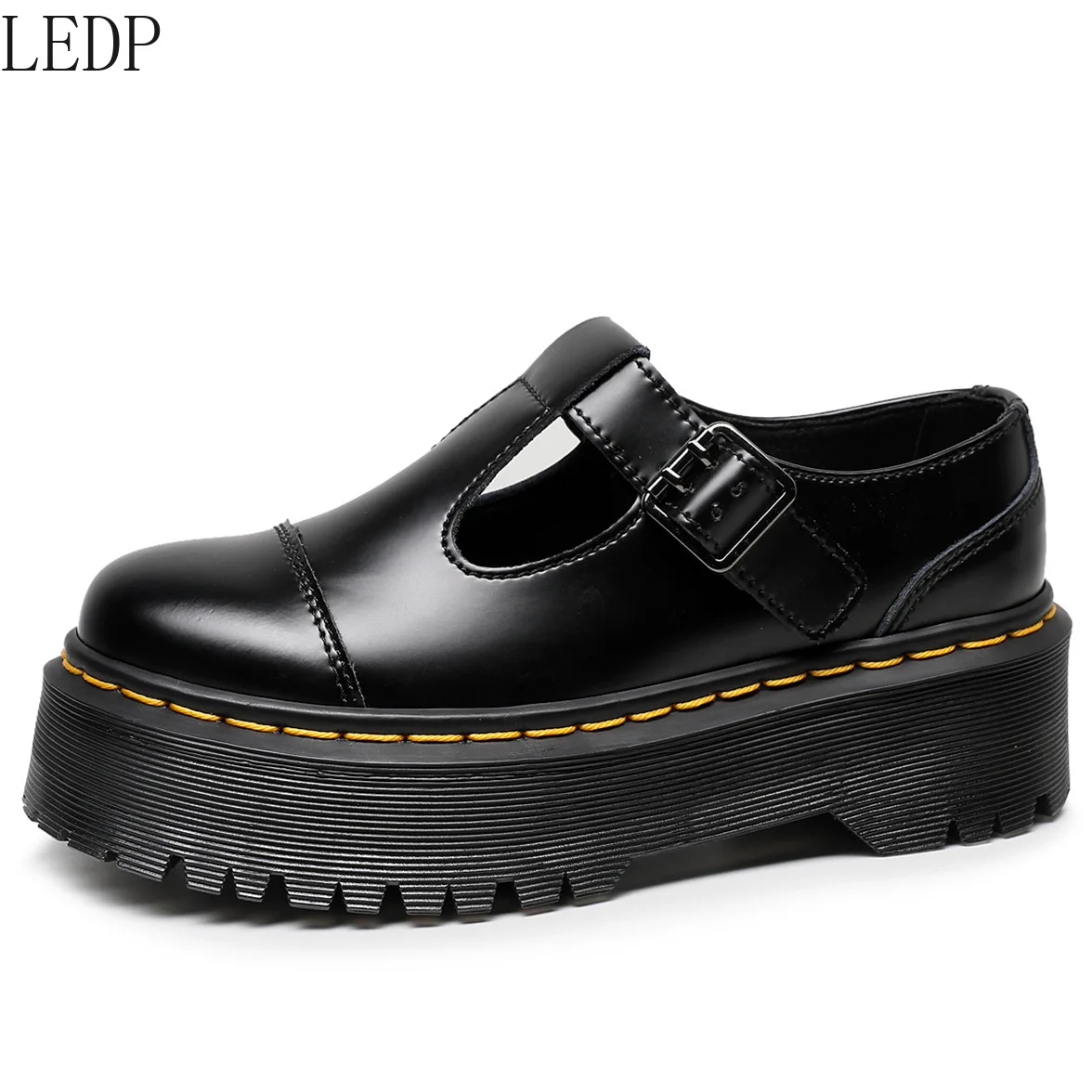 LEDP Thick Bottom T Shape with Mary Jane Women's Shoes Genuine Leather Low-Top Martin Shoes British Style Fashion Student
LEDP Thick Bottom T Shape with Mary Jane Women's Shoes Genuine Leather Low-Top Martin Shoes British Style Fashion Student