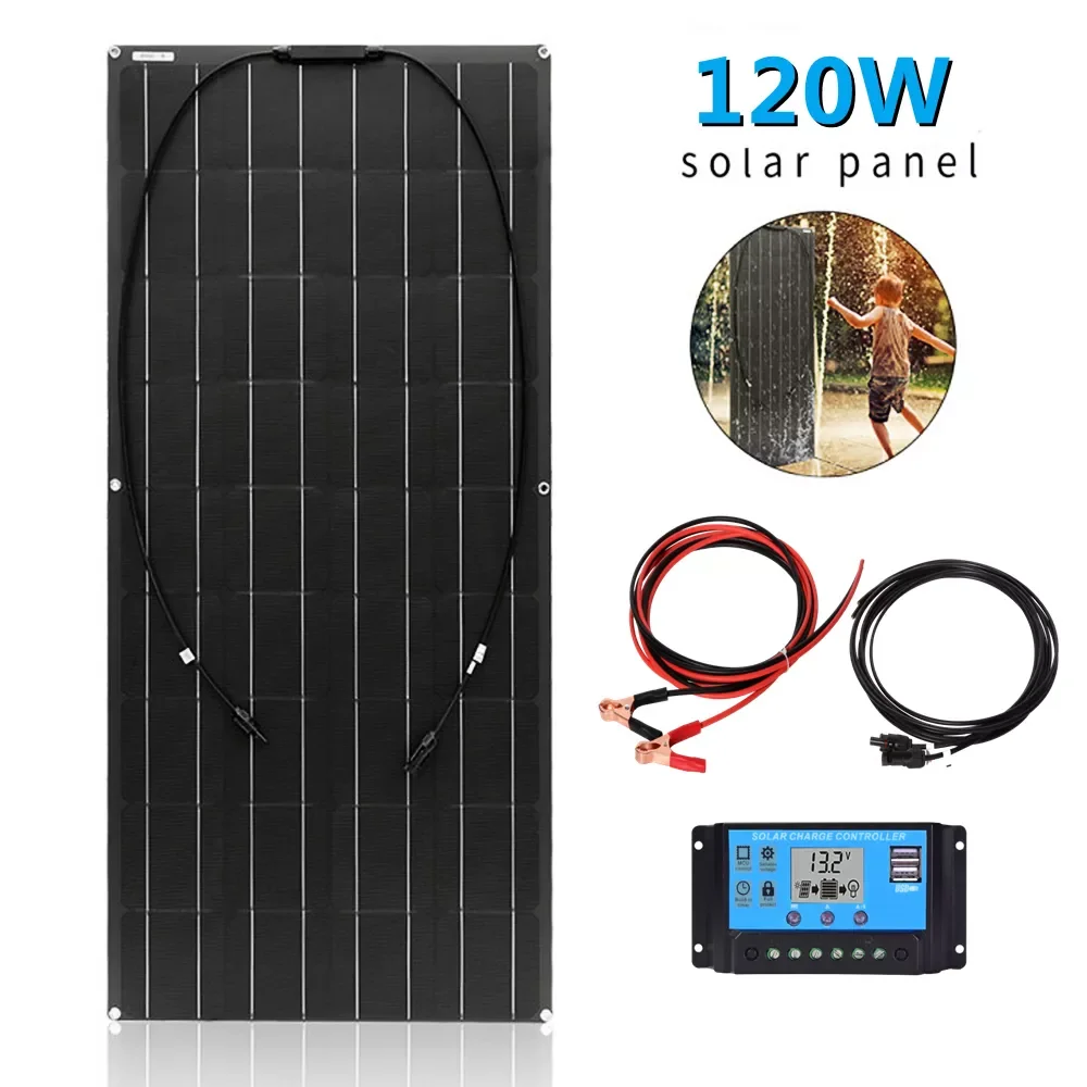 18 Volt 120 Watt Solar Panel Kit 240W 360W 480W 680W Monocrystalline Flexible Panels 12V 24V Battery Charger Energy System
18 Volt 120 Watt Solar Panel Kit 240W 360W 480W 680W Monocrystalline Flexible Panels 12V 24V Battery Charger Energy System