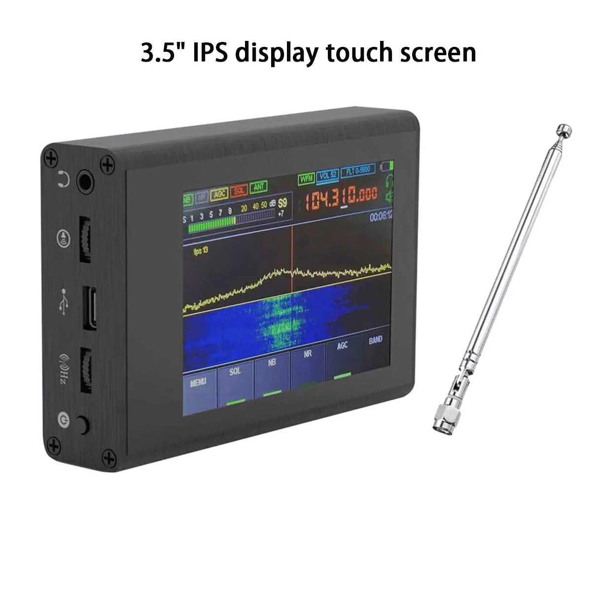 50KHz-200MHz Malachite SDR Shortwave Radio Noise Rreduction Software Defined Radio Receiver with 3.5 Inch Touching Screen
50KHz-200MHz Malachite SDR Shortwave Radio Noise Rreduction Software Defined Radio Receiver with 3.5 Inch Touching Screen