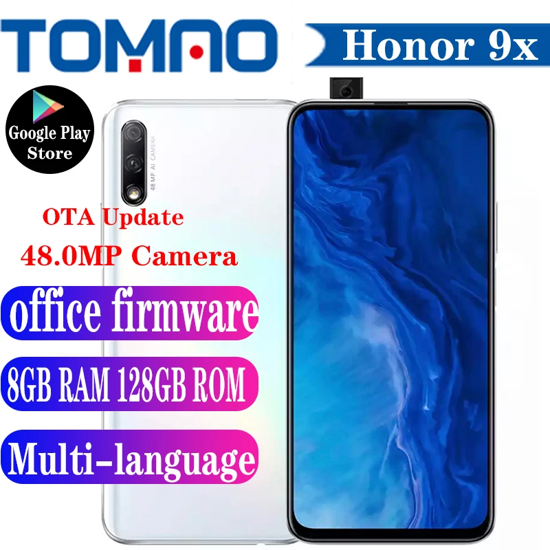 Официальный Смартфон Honor 9X 4 Гб 6 ГБ 8 ОЗУ 64 128 ПЗУ Восьмиядерный процессор Kirin 810 59