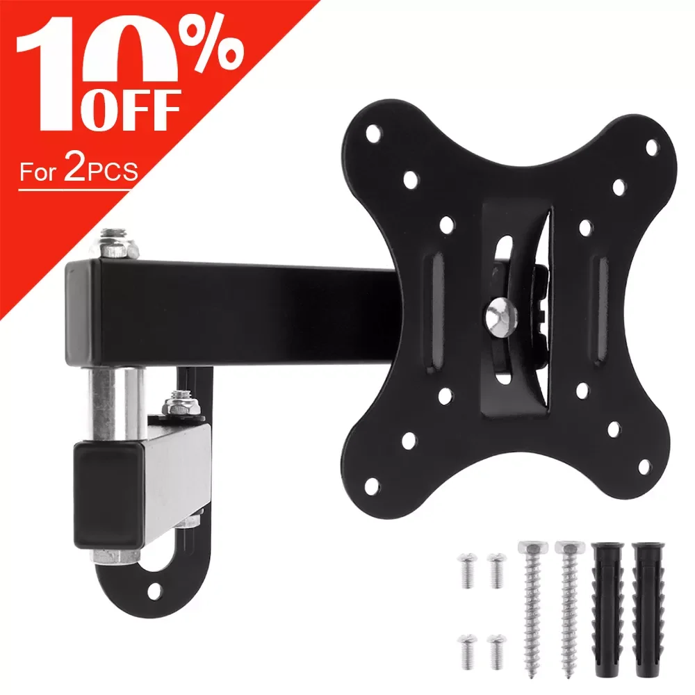 Universal 10KG TV Wall Mount TV Holder Rotate TV Wall Bracket Tilt Swivel TV Stand 15° Tilt for 14-27 Inch LCD LED Monitor 
Universal 10KG TV Wall Mount TV Holder Rotate TV Wall Bracket Tilt Swivel TV Stand 15° Tilt for 14-27 Inch LCD LED Monitor