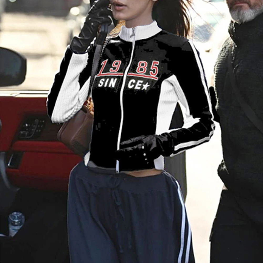 Y2K байкерские гоночные куртки, облегающие Лоскутные зимние короткие куртки, модная уличная одежда с принтом и длинным рукавом, с надписью дл... 
Y2K байкерские гоночные куртки, облегающие Лоскутные зимние короткие куртки, модная уличная одежда с принтом и длинным рукавом, с надписью дл...