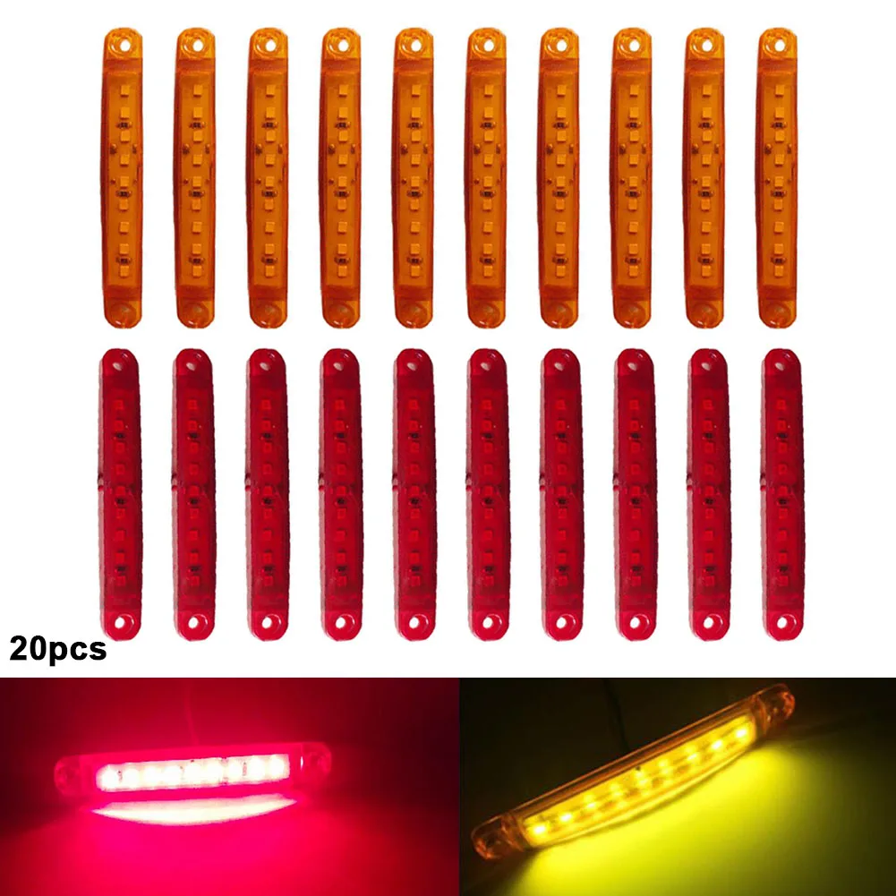 20pcs/set Car Side Marker Lights Amber Red LED Clearance Lamps Waterproof Lights With Install Accessories For Truck Trailer
20pcs/set Car Side Marker Lights Amber Red LED Clearance Lamps Waterproof Lights With Install Accessories For Truck Trailer