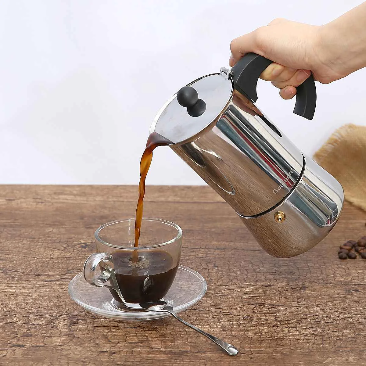304 Stainless Steel Coffee Maker Coffee Pot Moka Pot Geyser Coffee Makers Kettle Coffee Brewer Latte Percolator Stove Coffee Too
304 Stainless Steel Coffee Maker Coffee Pot Moka Pot Geyser Coffee Makers Kettle Coffee Brewer Latte Percolator Stove Coffee Too