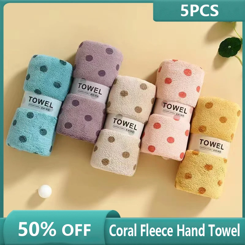 5pcs Coral Fleece Hand Towel 34X70cm Soft and Absorbent Quick Drying Facial Towel Safety and No Fading Home Towel For Adults
5pcs Coral Fleece Hand Towel 34X70cm Soft and Absorbent Quick Drying Facial Towel Safety and No Fading Home Towel For Adults