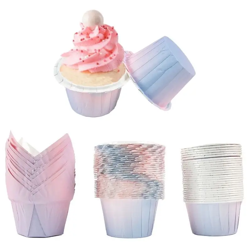 100pcs Gradient color Cupcake Cups Liners cake Baking Molds Cupcake Wrapper kids DIY Birthday Party Baby Shower Decor Supplies
100pcs Gradient color Cupcake Cups Liners cake Baking Molds Cupcake Wrapper kids DIY Birthday Party Baby Shower Decor Supplies