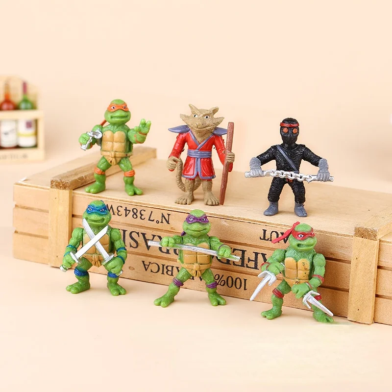 Милая Мини-кукла-ниндзя, 6 цветов, Bandai, подростковые мутанты, Черепашки-ниндзя, мультяшная игрушка, Детская аниме-кукла, украшение для торта, ...
Милая Мини-кукла-ниндзя, 6 цветов, Bandai, подростковые мутанты, Черепашки-ниндзя, мультяшная игрушка, Детская аниме-кукла, украшение для торта, ...