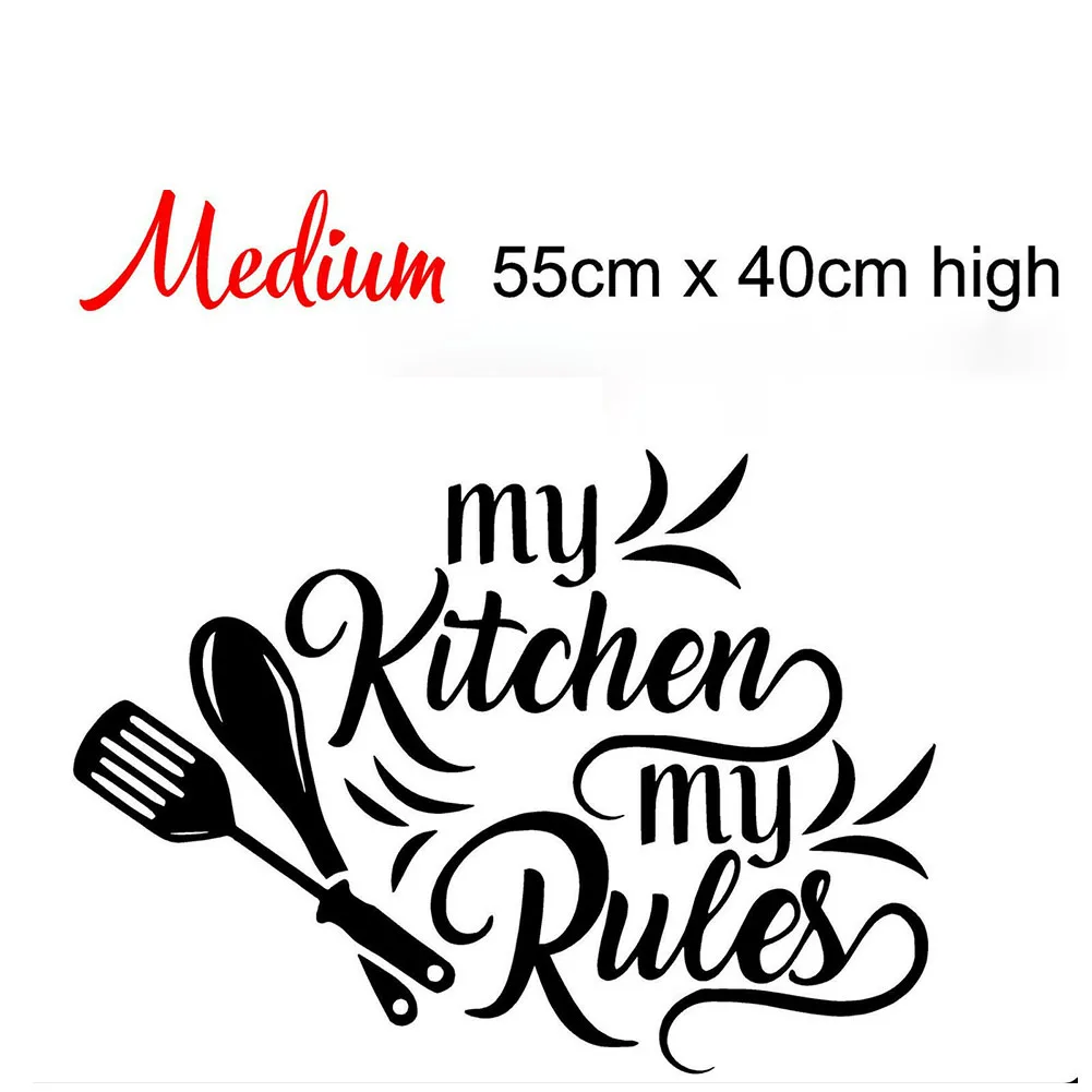 My Kitchen My Rules Kitchen Wall Stickers For Kitchen English Home Decor Art Decorative Stickers PVC Dining Room For Bar PVC
My Kitchen My Rules Kitchen Wall Stickers For Kitchen English Home Decor Art Decorative Stickers PVC Dining Room For Bar PVC