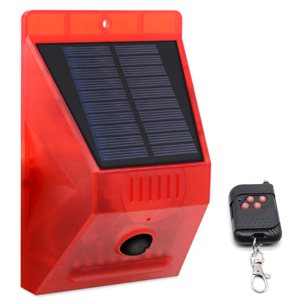 Solar Sound & Light Alarm Motion Sensor 129dB Siren Sound Alert Strobe Warning Light with Remote Controlsolar
Solar Sound & Light Alarm Motion Sensor 129dB Siren Sound Alert Strobe Warning Light with Remote Controlsolar