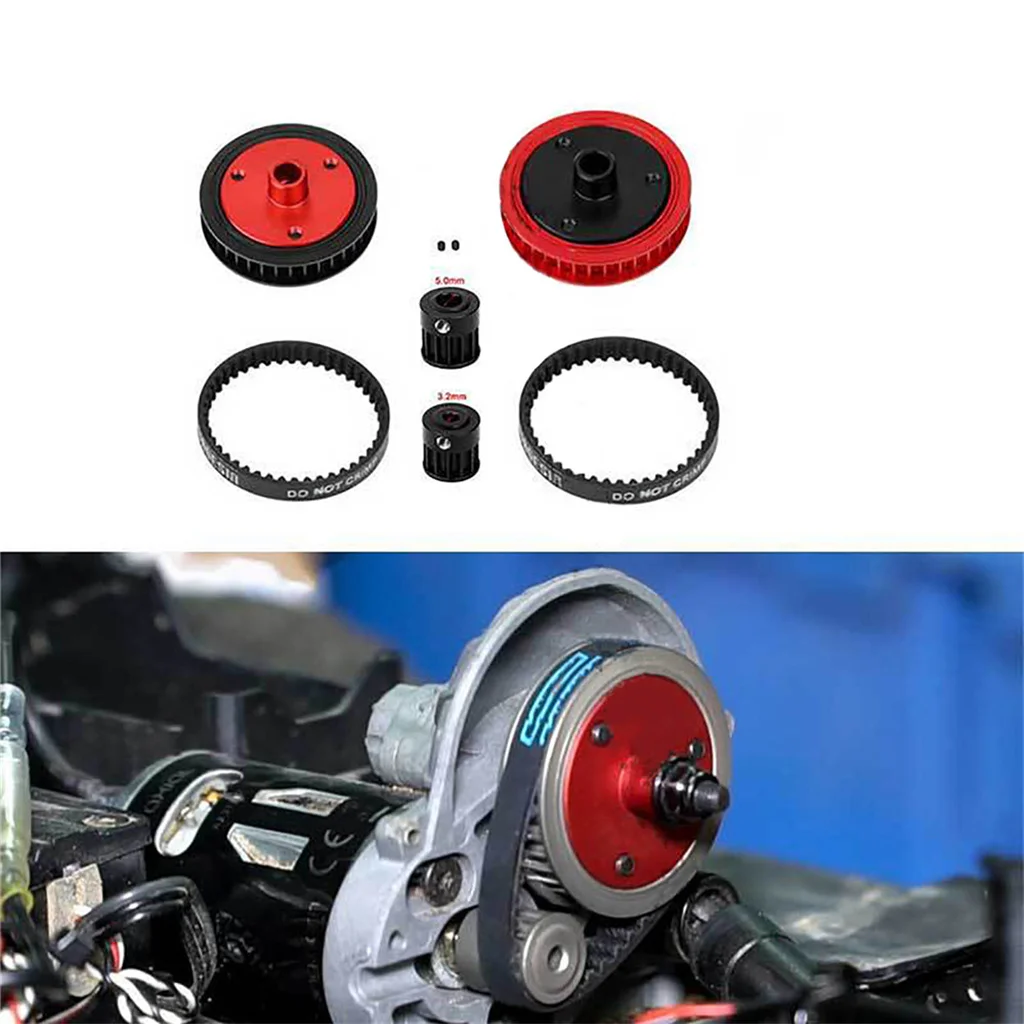 3.2/5.0 Belt Drive Transmission Gears System for 1/10 RC Car Crawler Axial SCX10 & SCX10 II 90046 Upgrade DIY Parts
3.2/5.0 Belt Drive Transmission Gears System for 1/10 RC Car Crawler Axial SCX10 & SCX10 II 90046 Upgrade DIY Parts