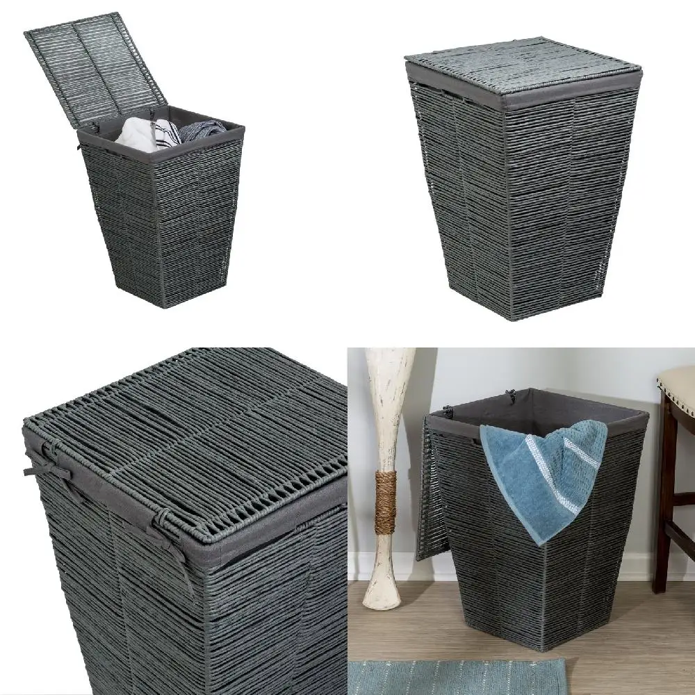 Ideal Home Storage Solution - Coastal Gray Do-able Collection Laundry Hamper with Lid - Practical & Durable
Ideal Home Storage Solution - Coastal Gray Do-able Collection Laundry Hamper with Lid - Practical & Durable