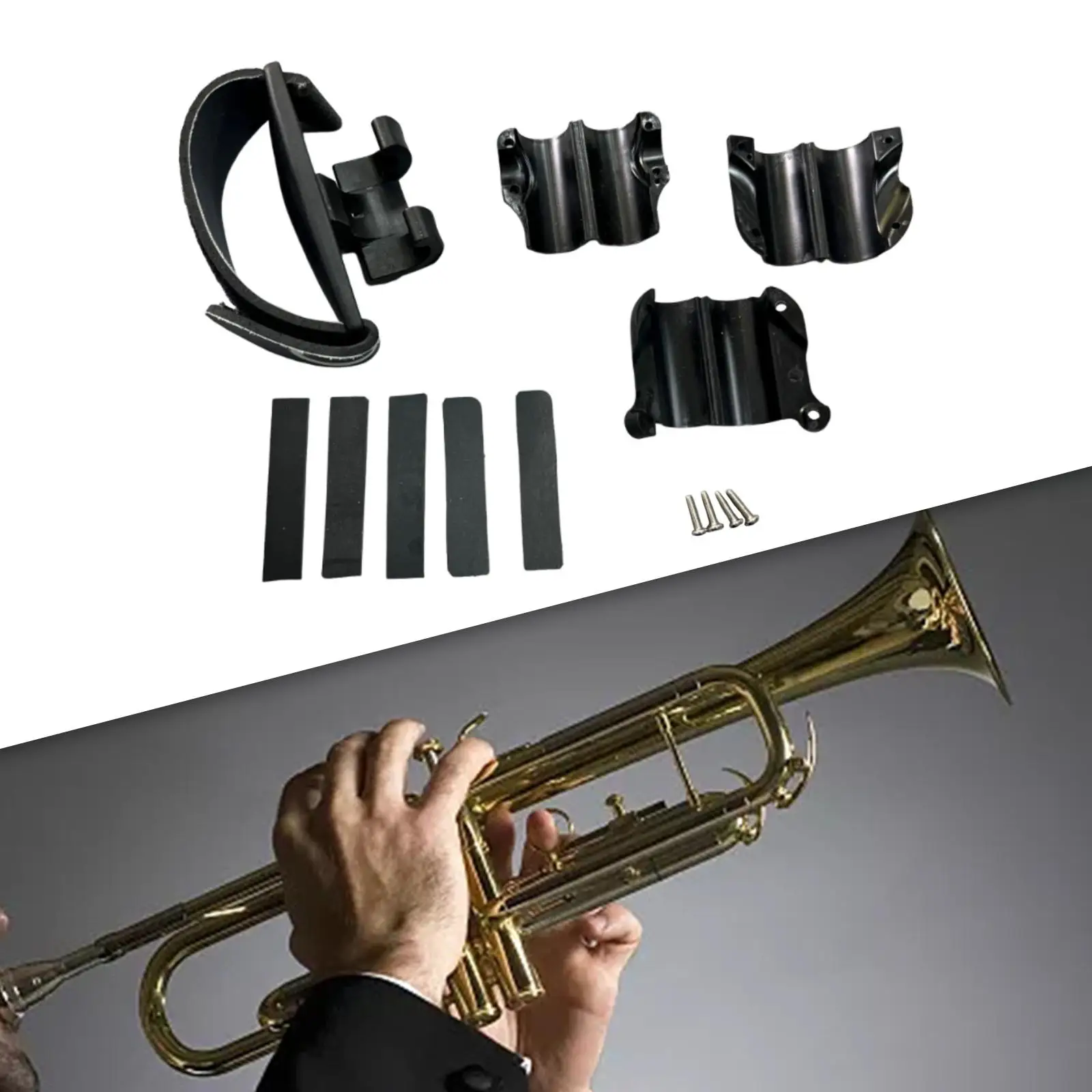 Trombone Grip Comfortable Universal Maintain A Proper Playing Position Trombone Cleaning Care with Screws and Straps Black Wraps
Trombone Grip Comfortable Universal Maintain A Proper Playing Position Trombone Cleaning Care with Screws and Straps Black Wraps