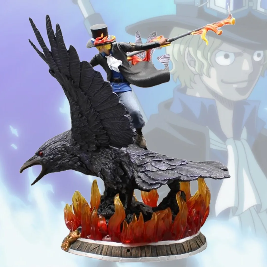 37cm One Piece Anime Figure Sabo Karasu Statue Collection Room Decoration Periphery Display Kids for PVC Model Doll Gift Toys
37cm One Piece Anime Figure Sabo Karasu Statue Collection Room Decoration Periphery Display Kids for PVC Model Doll Gift Toys