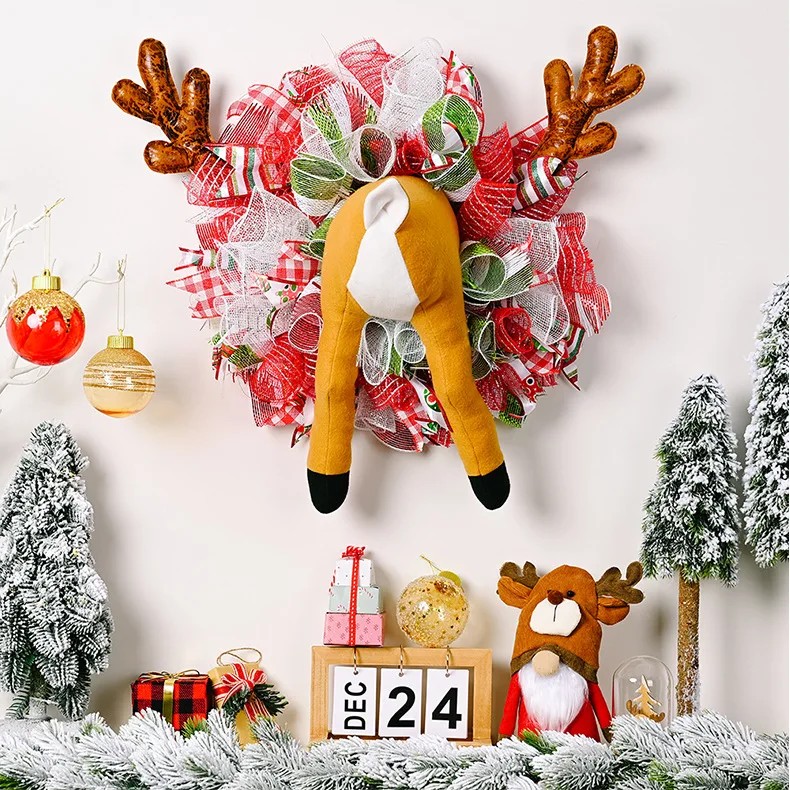 Christmas Elk Wreath Xmas Door Pendants Noel Wall Oranments Merry Christma Decor For Home 2023 Happy New Year Natal Garlands
Christmas Elk Wreath Xmas Door Pendants Noel Wall Oranments Merry Christma Decor For Home 2023 Happy New Year Natal Garlands