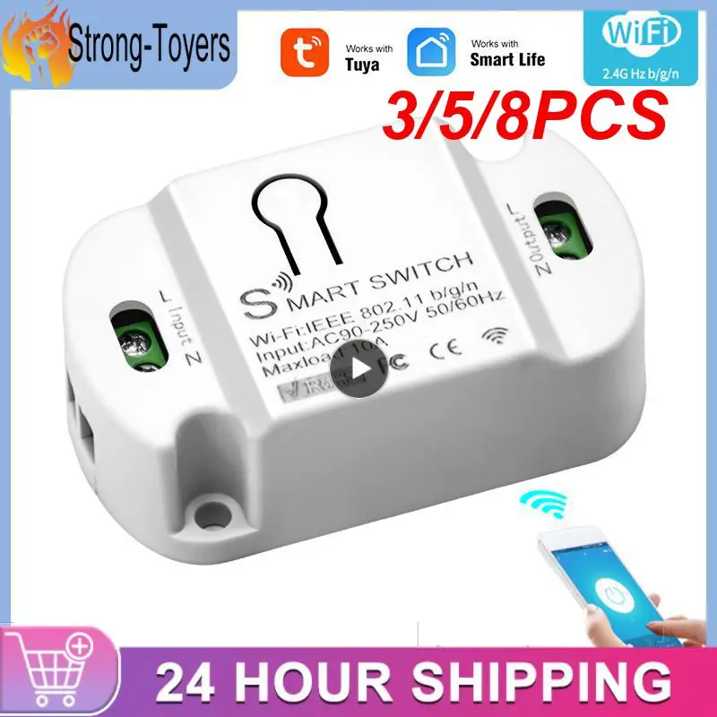 3/5/8PCS Wifi 10a Wireless Switches Smart Home Breaker Module Timer Smart Switch Tuya Work With Alexa Google Home Mini
3/5/8PCS Wifi 10a Wireless Switches Smart Home Breaker Module Timer Smart Switch Tuya Work With Alexa Google Home Mini