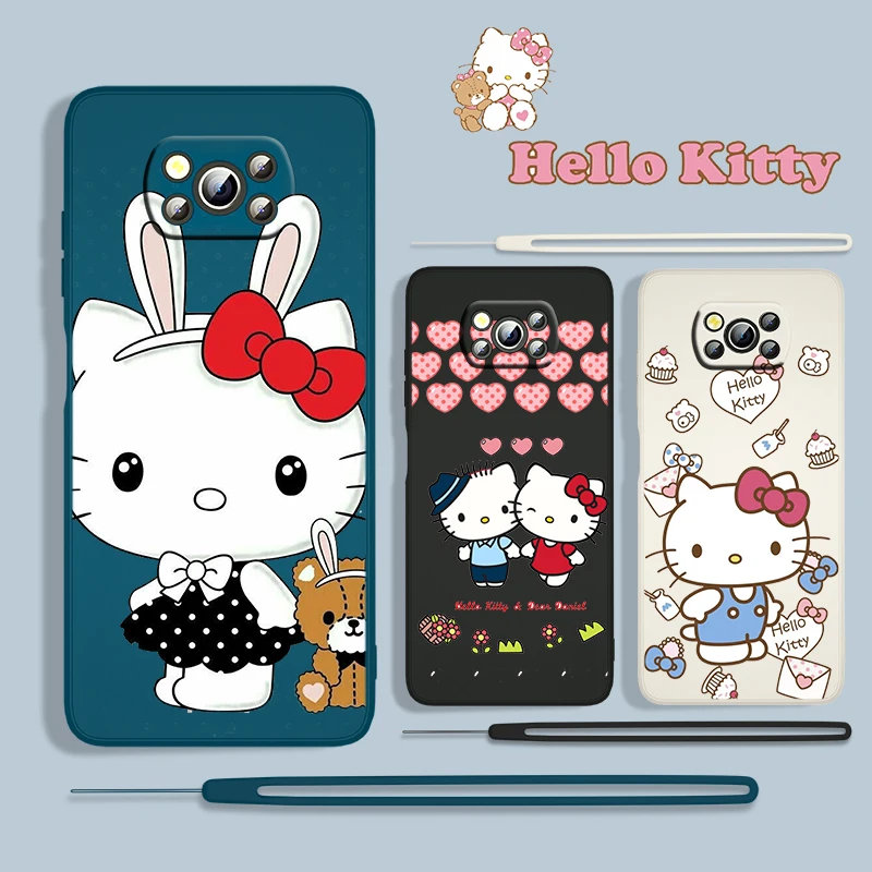 Cartoon Anime HelloKitty For Xiaomi POCO X3 NFC F3 GT M4 M3 M2 Pro C3 X2 11 Ultra 5G Silicone Liquid Rope Phone Case Fundas Capa
Cartoon Anime HelloKitty For Xiaomi POCO X3 NFC F3 GT M4 M3 M2 Pro C3 X2 11 Ultra 5G Silicone Liquid Rope Phone Case Fundas Capa