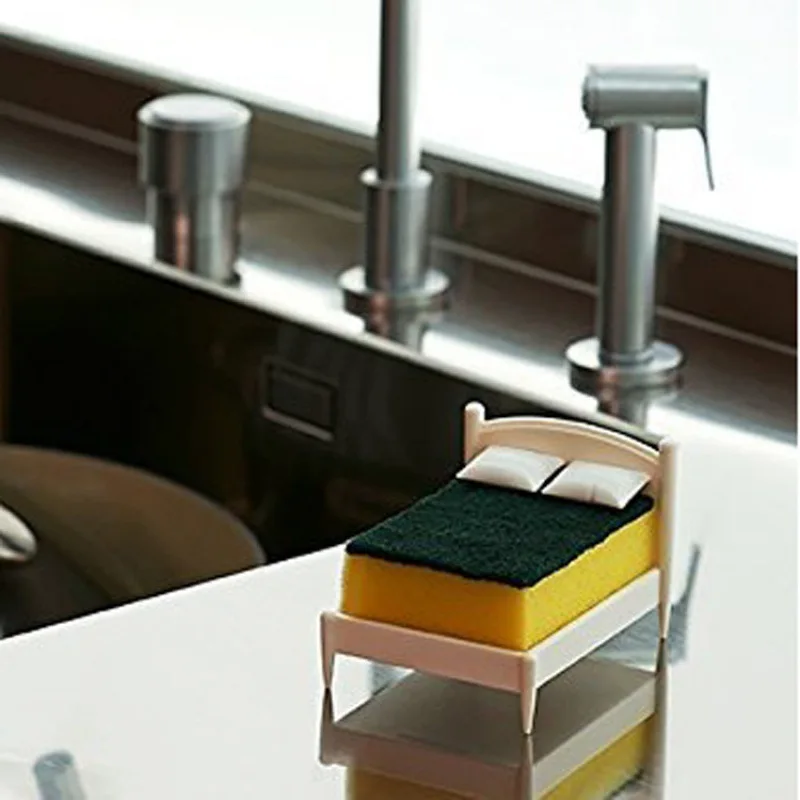 Kitchen Sponge Abs Holder Sponge Washer Bed Shelf Innovative Sink Storage Tool Drain Rack Kitchen Accessories
Kitchen Sponge Abs Holder Sponge Washer Bed Shelf Innovative Sink Storage Tool Drain Rack Kitchen Accessories