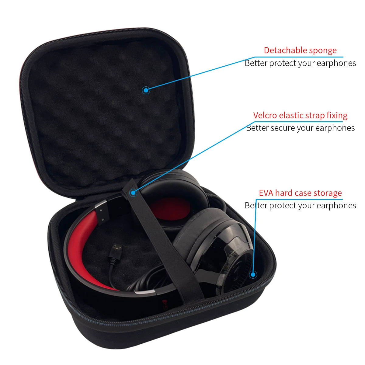 Hard EVA Storage Bag for Edifier HECATE G4 RGB Headphone Box for Logitech G435 Lightspeed Headset Travel Carrying Case
Hard EVA Storage Bag for Edifier HECATE G4 RGB Headphone Box for Logitech G435 Lightspeed Headset Travel Carrying Case