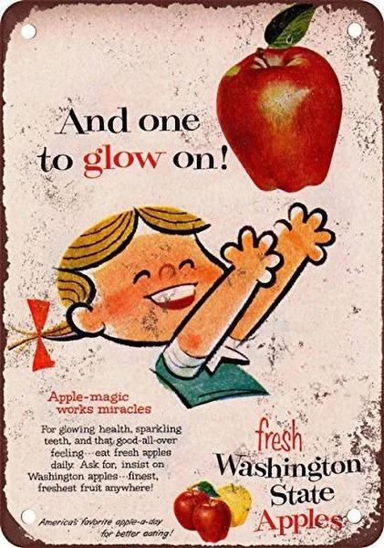 Washington State Apples Tin Sign Art Wall Decoration,vintage Aluminum Retro Metal Sign
Washington State Apples Tin Sign Art Wall Decoration,vintage Aluminum Retro Metal Sign