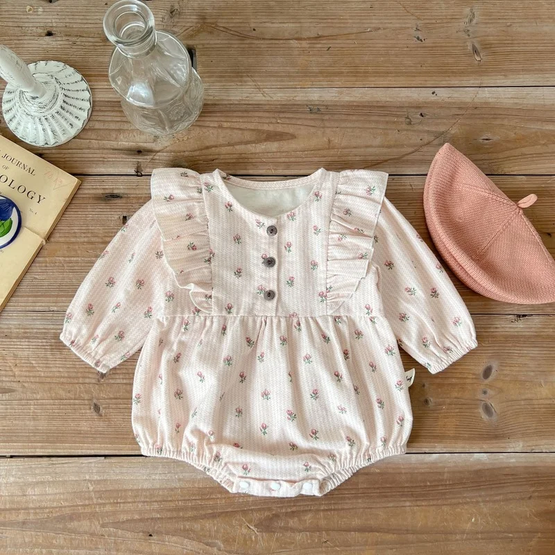 2022 Autumn Baby Clothes Floral Girls Bodysuits Toddler Girls One Piece Front Girls Cotton Clothing
2022 Autumn Baby Clothes Floral Girls Bodysuits Toddler Girls One Piece Front Girls Cotton Clothing