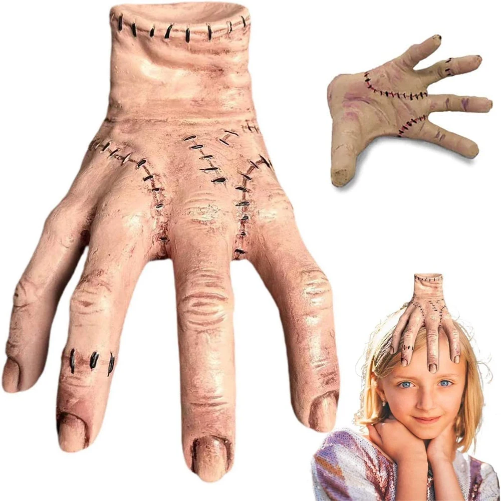 Wednesday Addams Family Decorations Thing Cosplay Hand Props Scary Novelty Severed Creepy Halloween Movie Gift for Fans
Wednesday Addams Family Decorations Thing Cosplay Hand Props Scary Novelty Severed Creepy Halloween Movie Gift for Fans